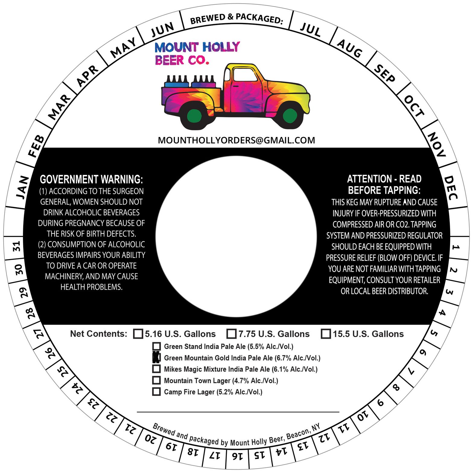 Green Mountain Gold label