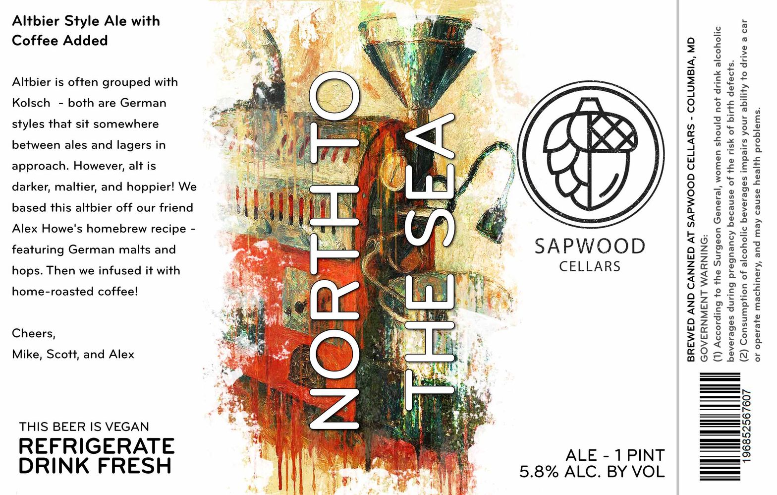 North to the Sea label
