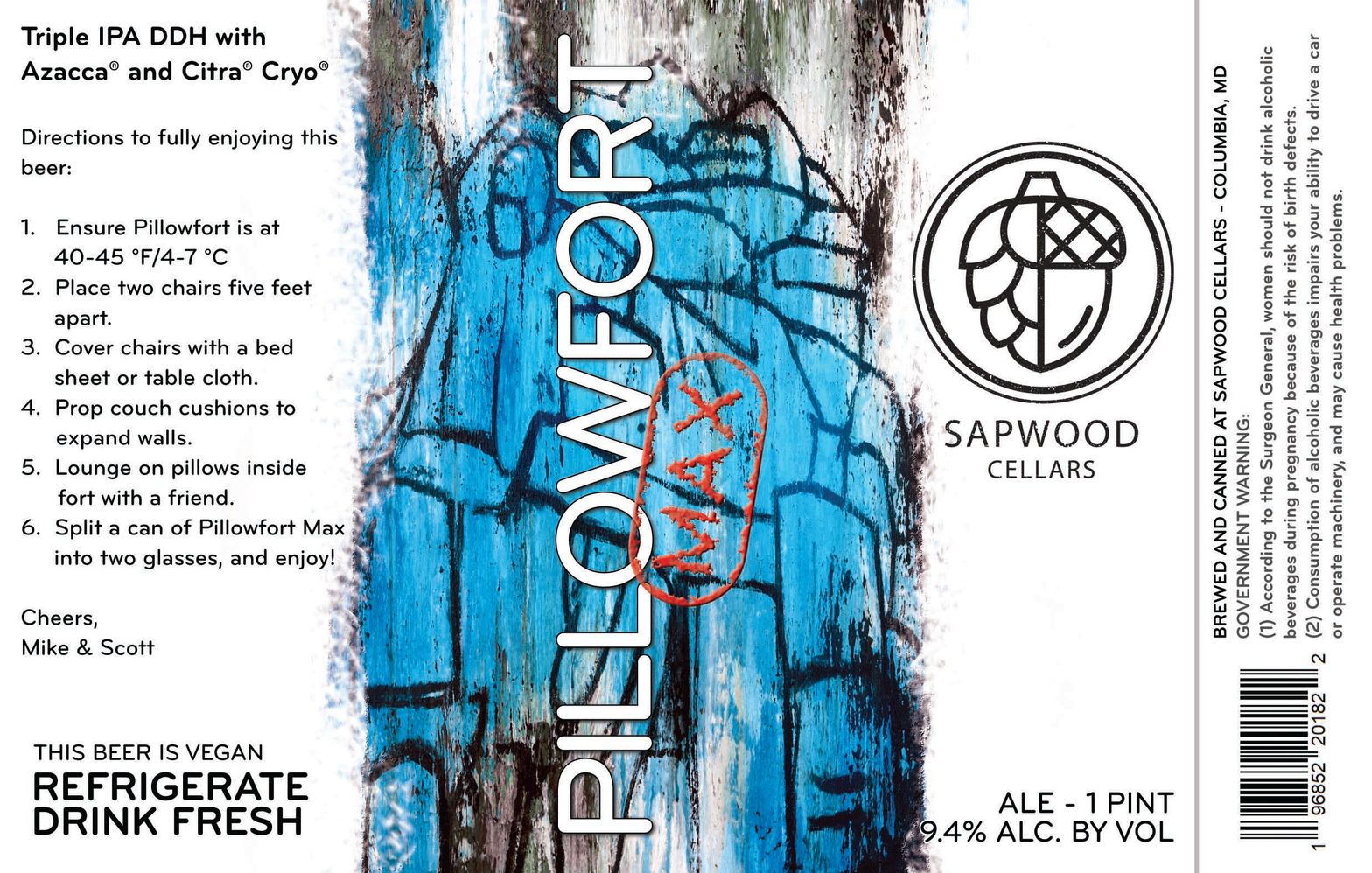 Pillowfort Max label