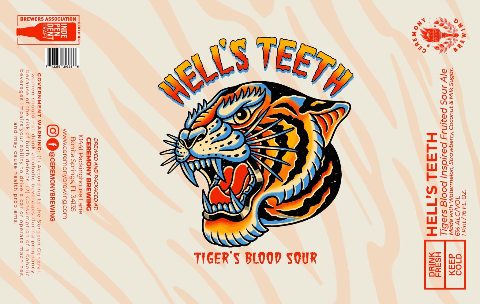 Hell's Teeth label