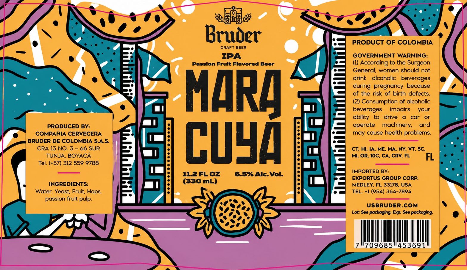 Maracuya label