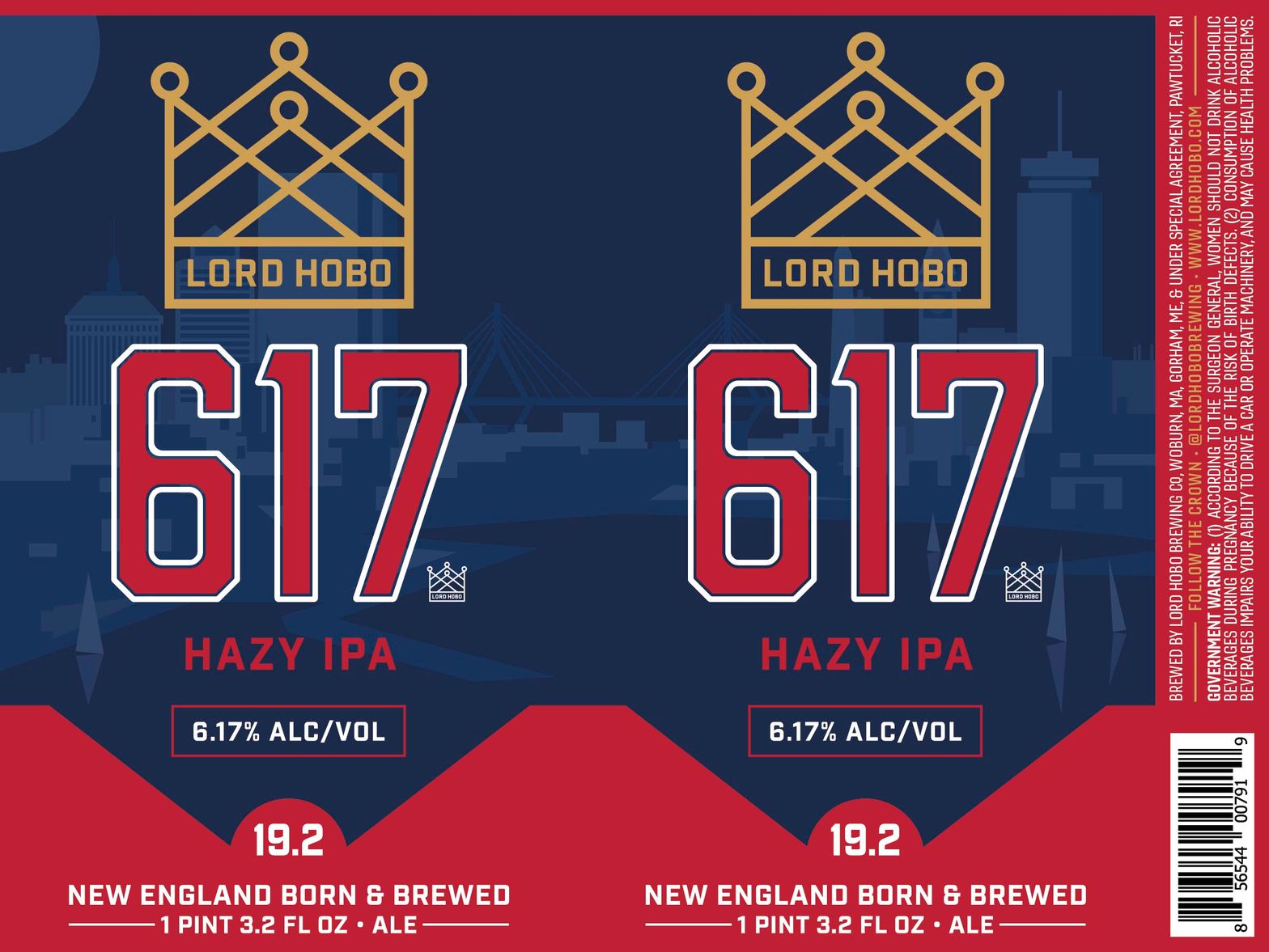 617 Hazy IPA label
