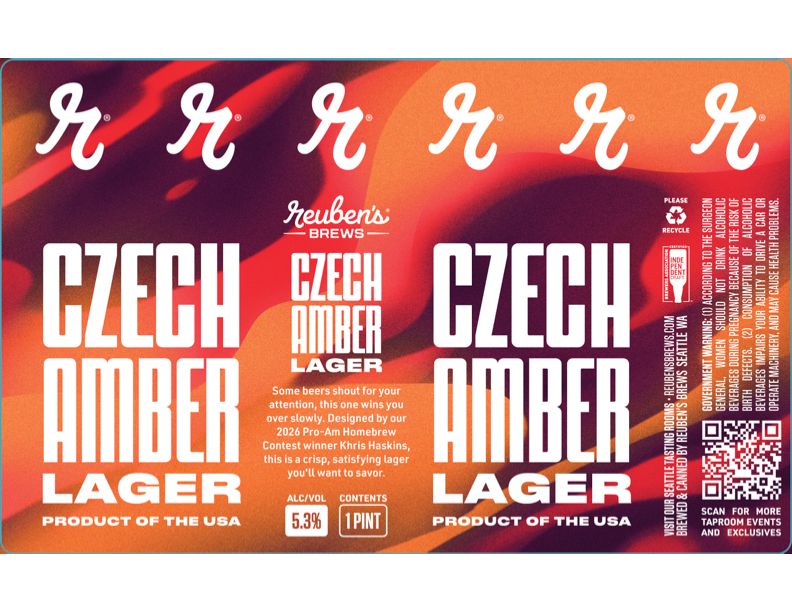 Czech Amber Lager label