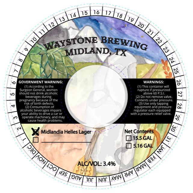 Midlandia Helles Lager label