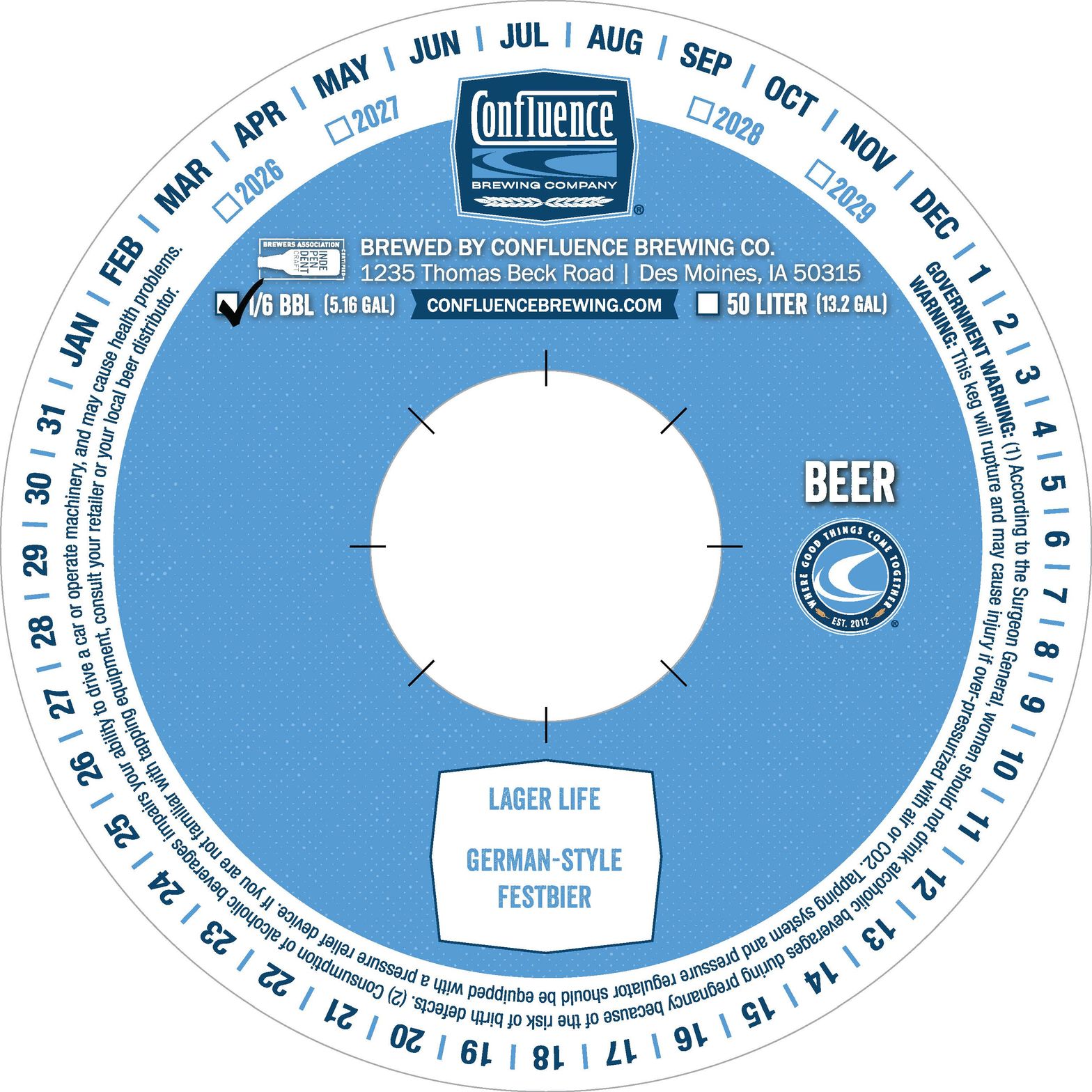 Lager Life label