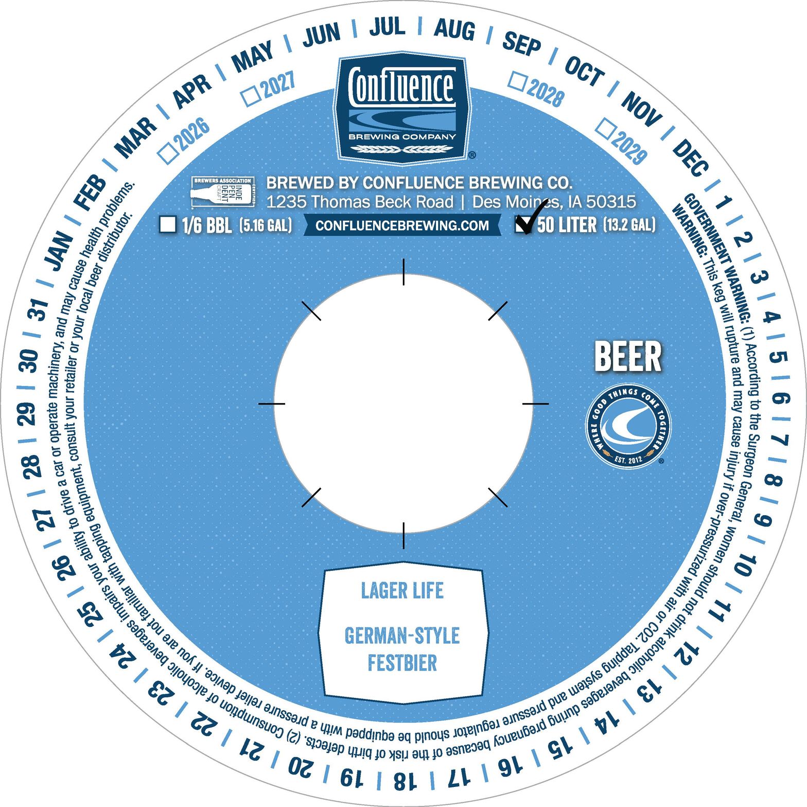 Lager Life label