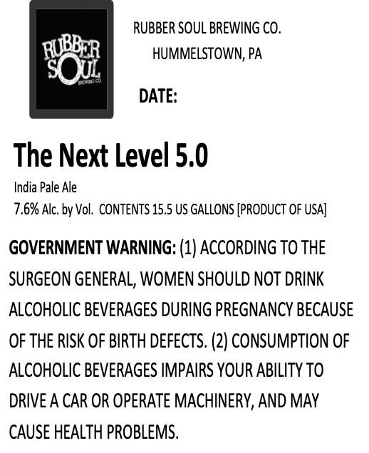 The Next Level 5.0 label