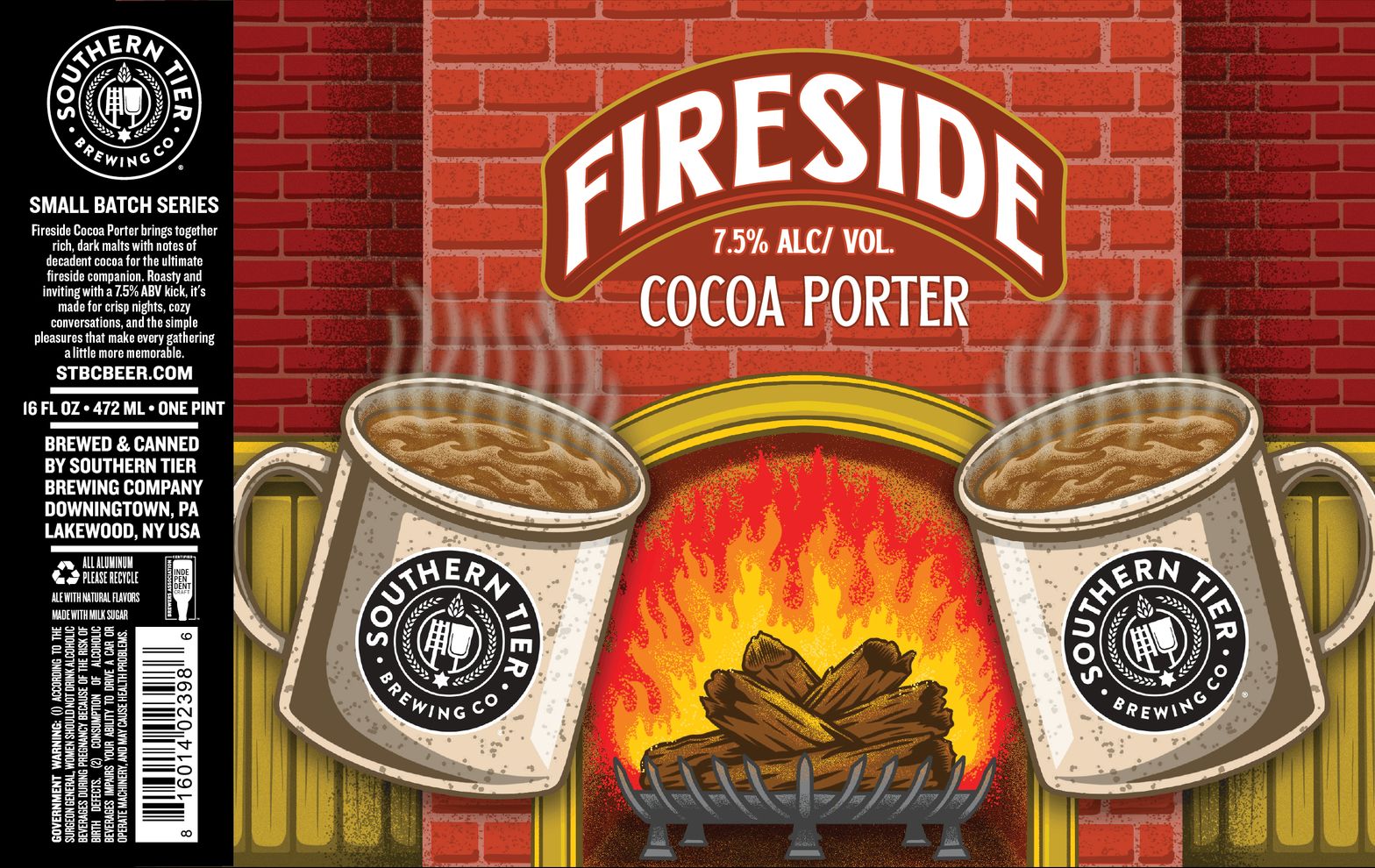 Fireside Cocoa Porter label
