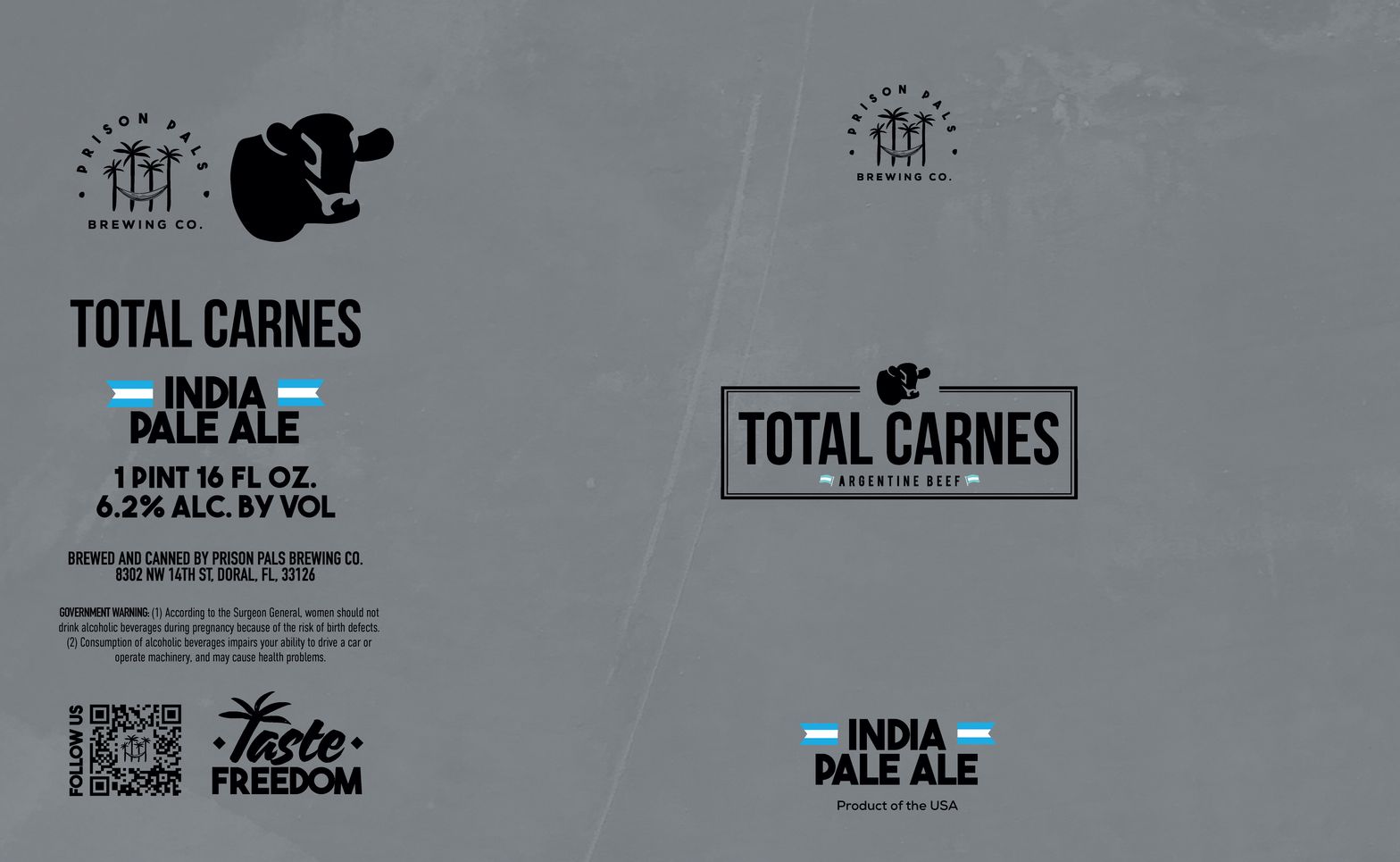 Total Carnes label
