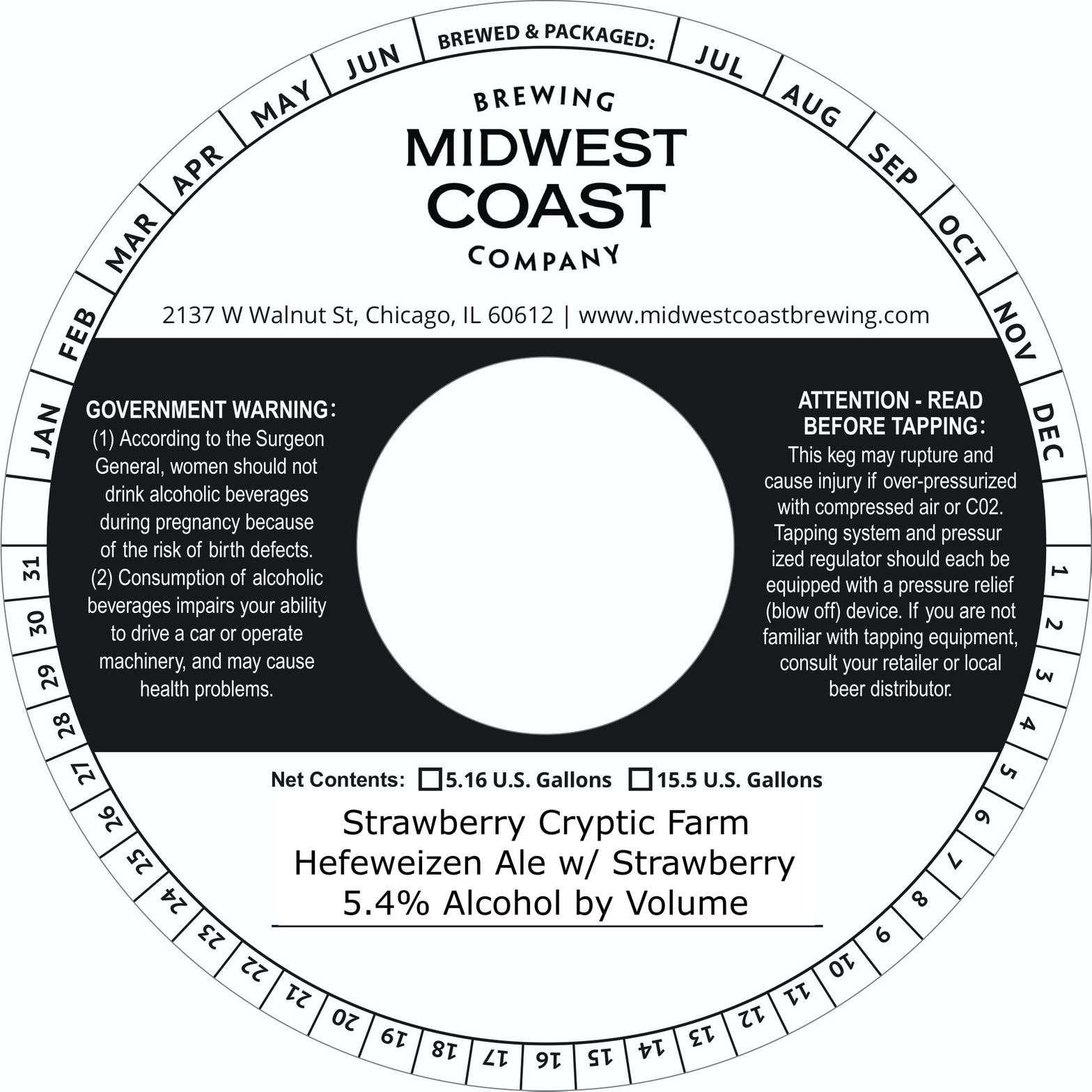 Strawberry Cryptic Farm label
