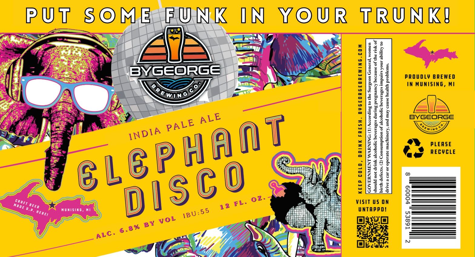 Elephant Disco label