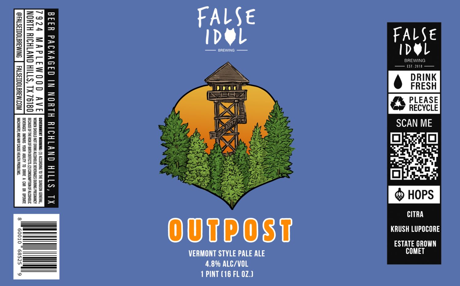 Outpost label