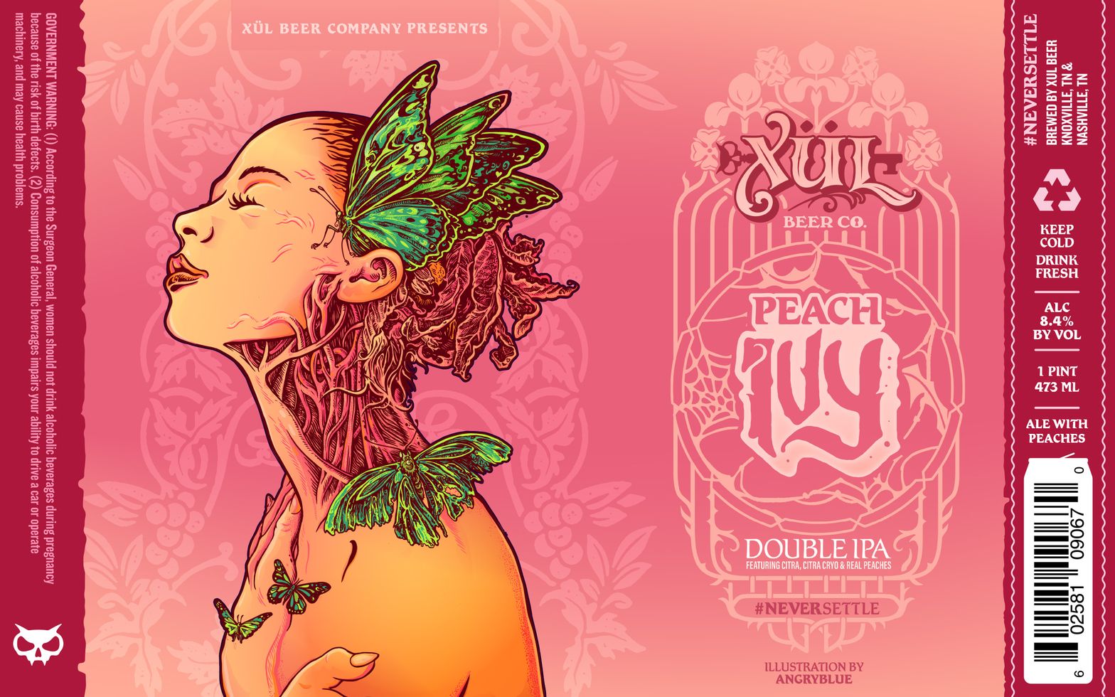 Peach Ivy label
