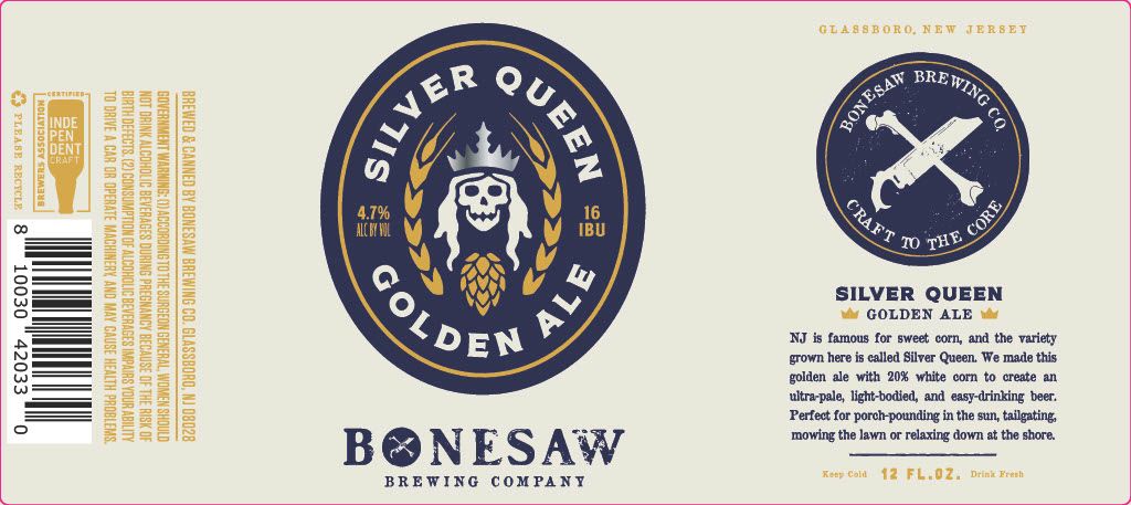 Silver Queen Golden Ale label