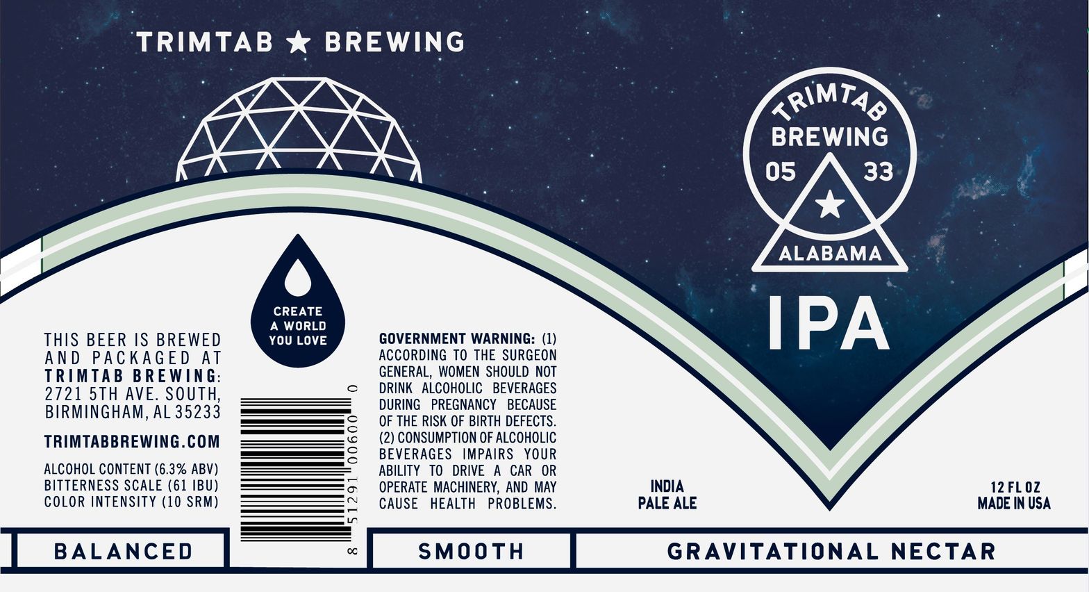 Gravitational Nectar IPA label
