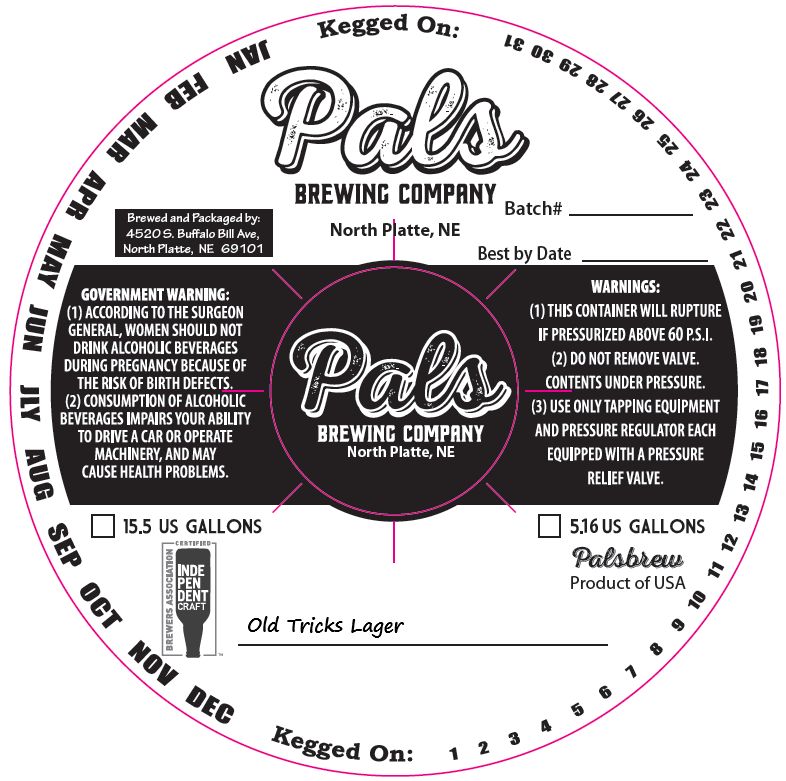 Old Tricks Lager label