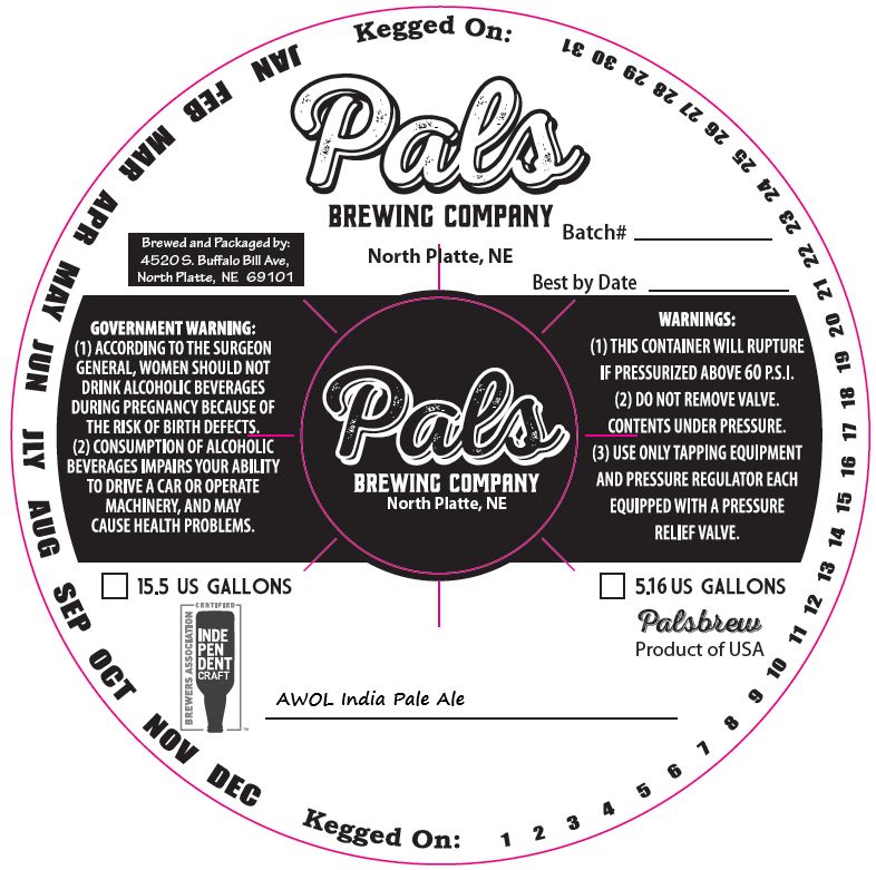 AWOL India Pale Ale label