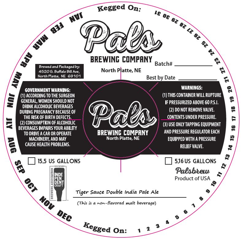 Tiger Sauce Double India Pale Ale label
