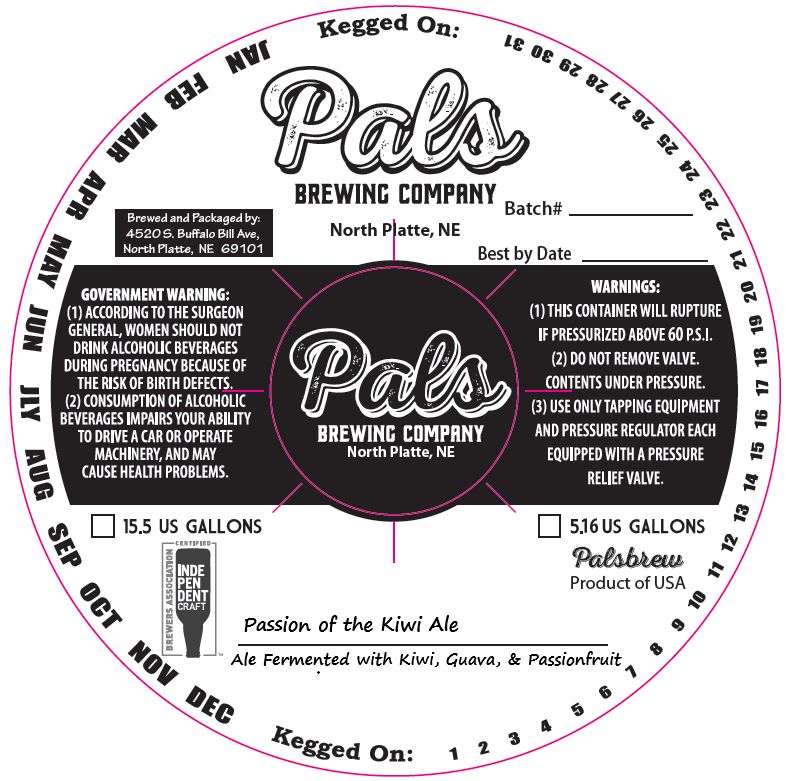 Passion of the Kiwi Ale label