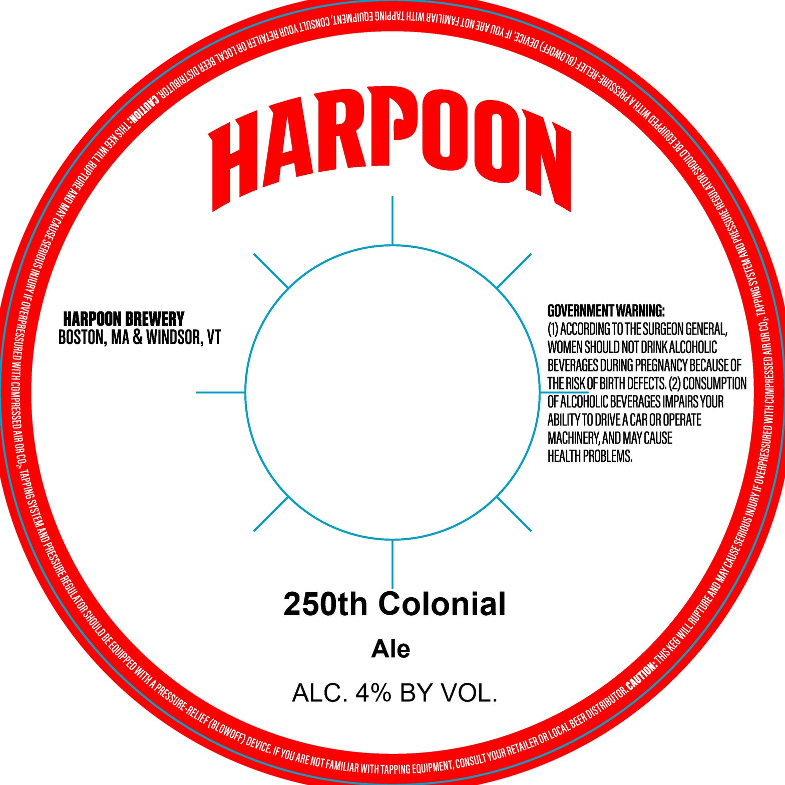 250th Colonial label