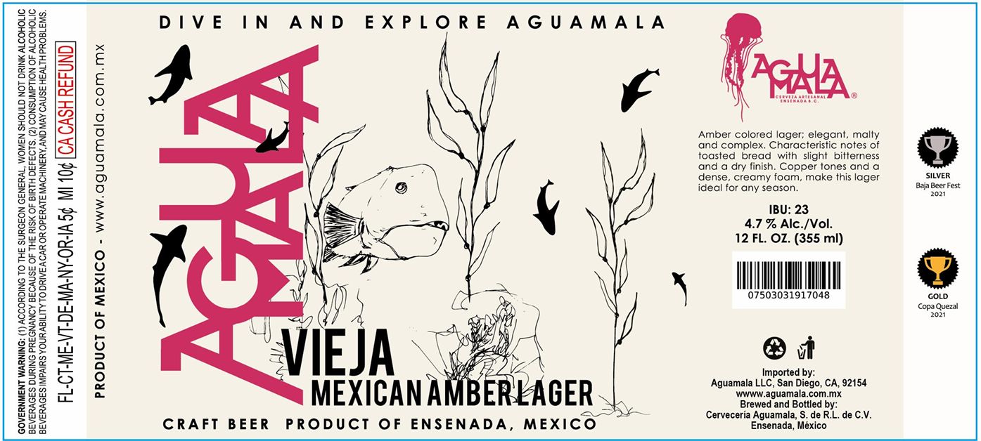 Agua Mala Vieja label