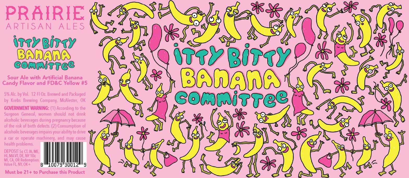 Itty Bitty Banana Committee label