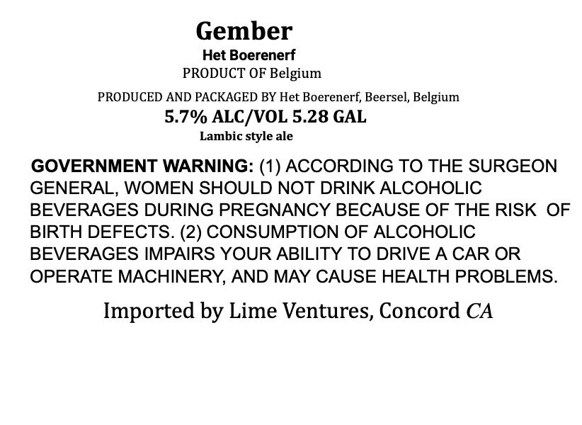 Gember label
