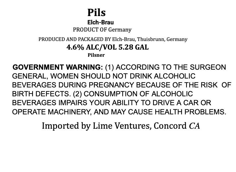 Pils label