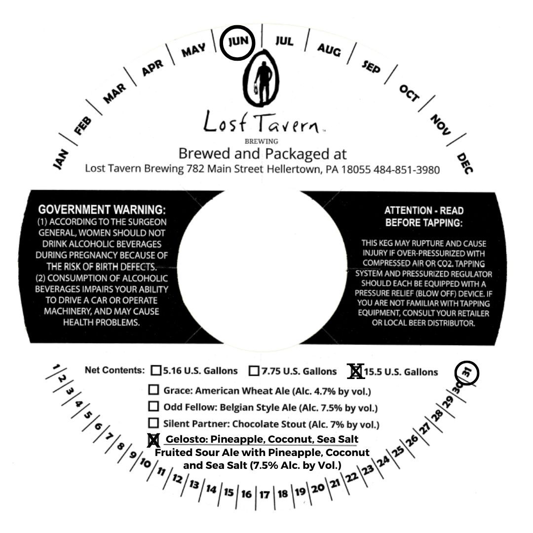 Gelosto: Pineapple, Coconut, Sea Salt label