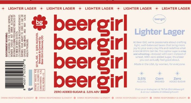 Lighter Lager label