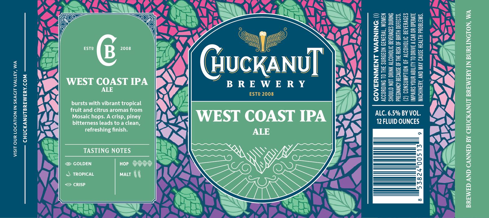 West Coast IPA label