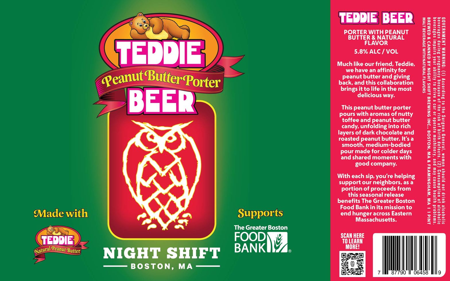Peanut Butter Porter label