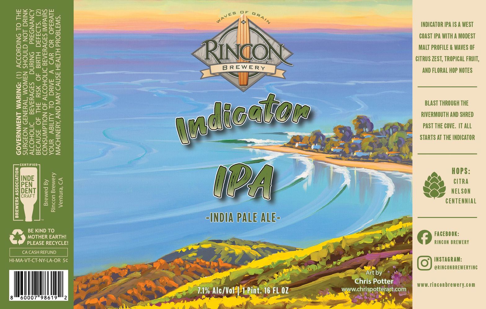 Indicator IPA label