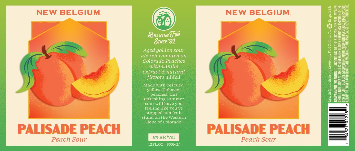 Palisade Peach label