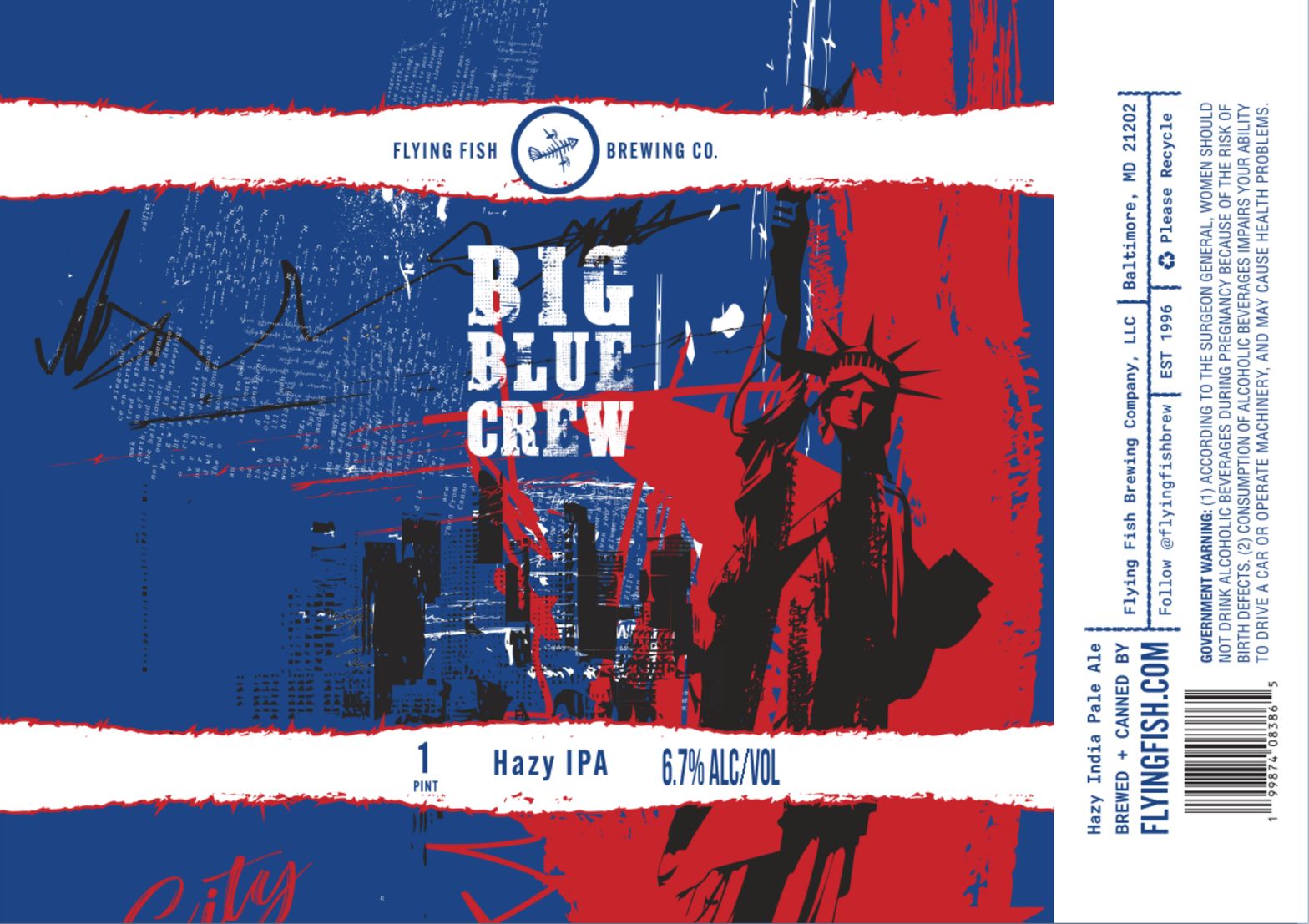 Big Blue Crew label