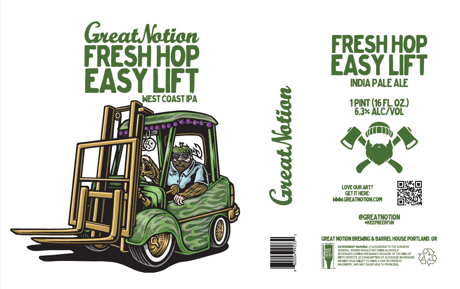 Fresh Hop Easy Lift label