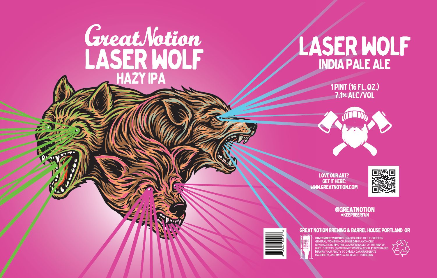 Laser Wolf label