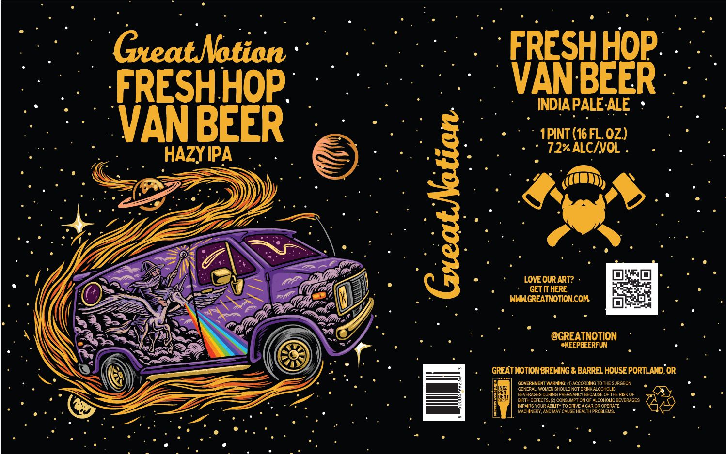 Fresh Hop Van Beer label