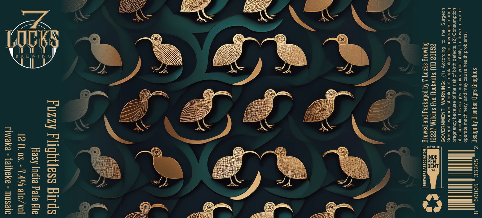 Fuzzy Flightless Birds label