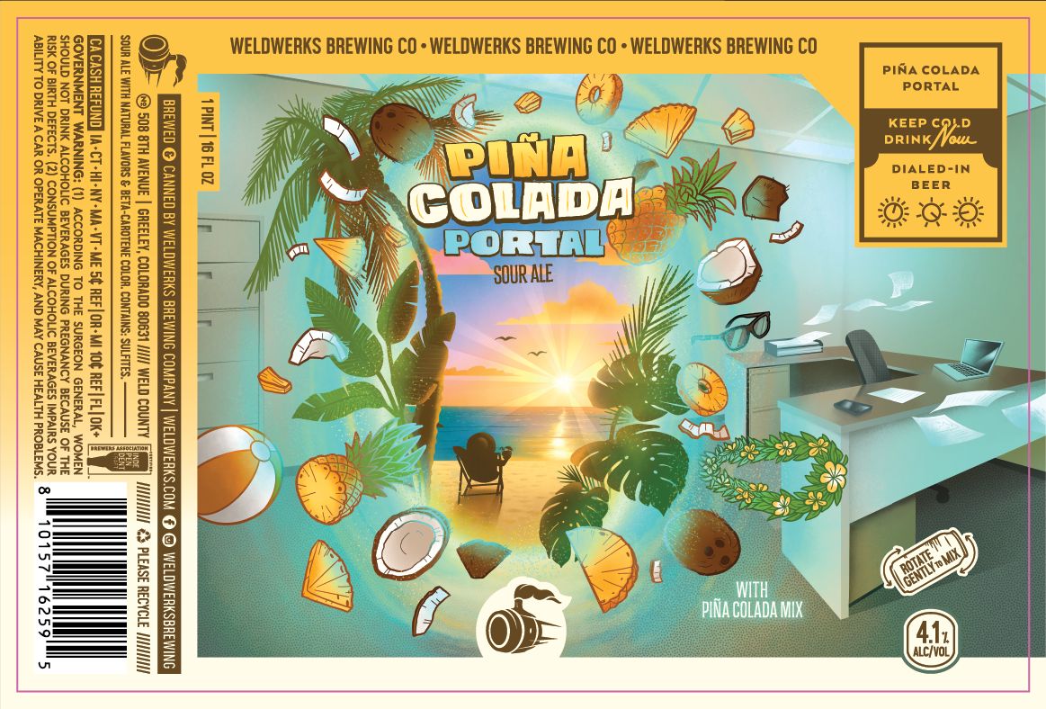 Piña Colada Portal label
