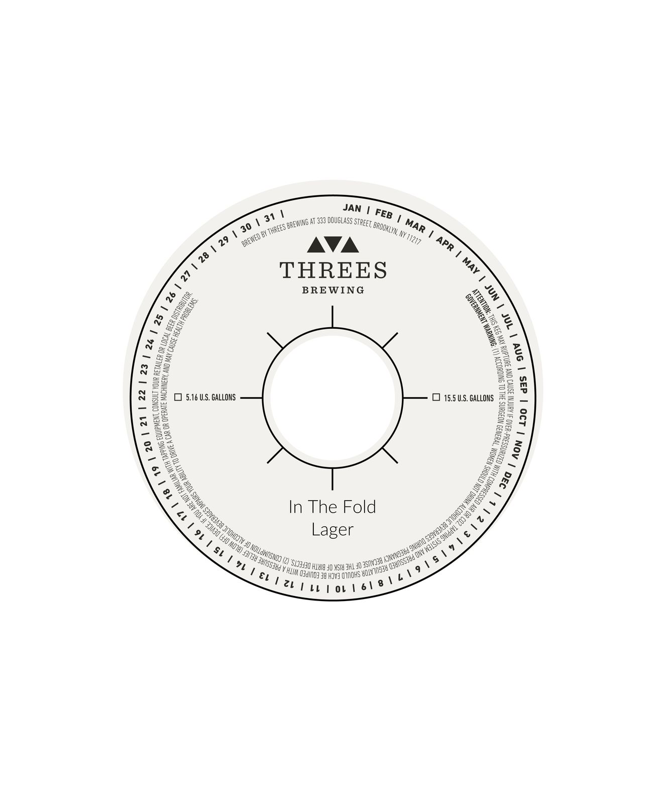 In The Fold Lager label