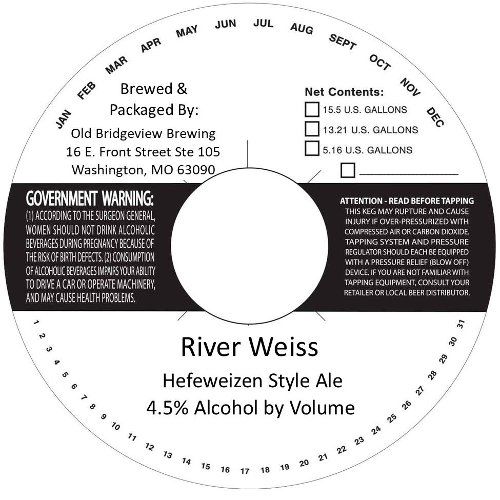 River Weiss label