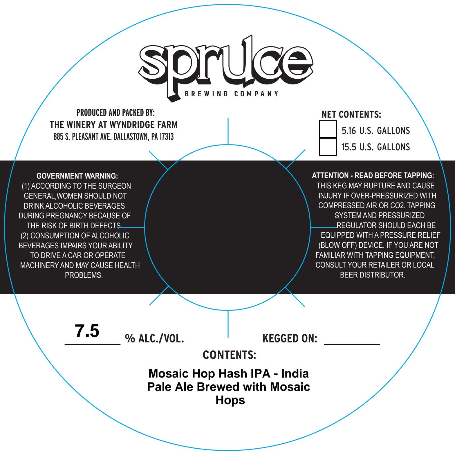 Mosaic Hop Hash IPA label