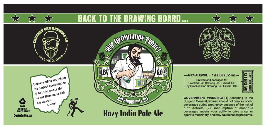 Hazy India Pale Ale label