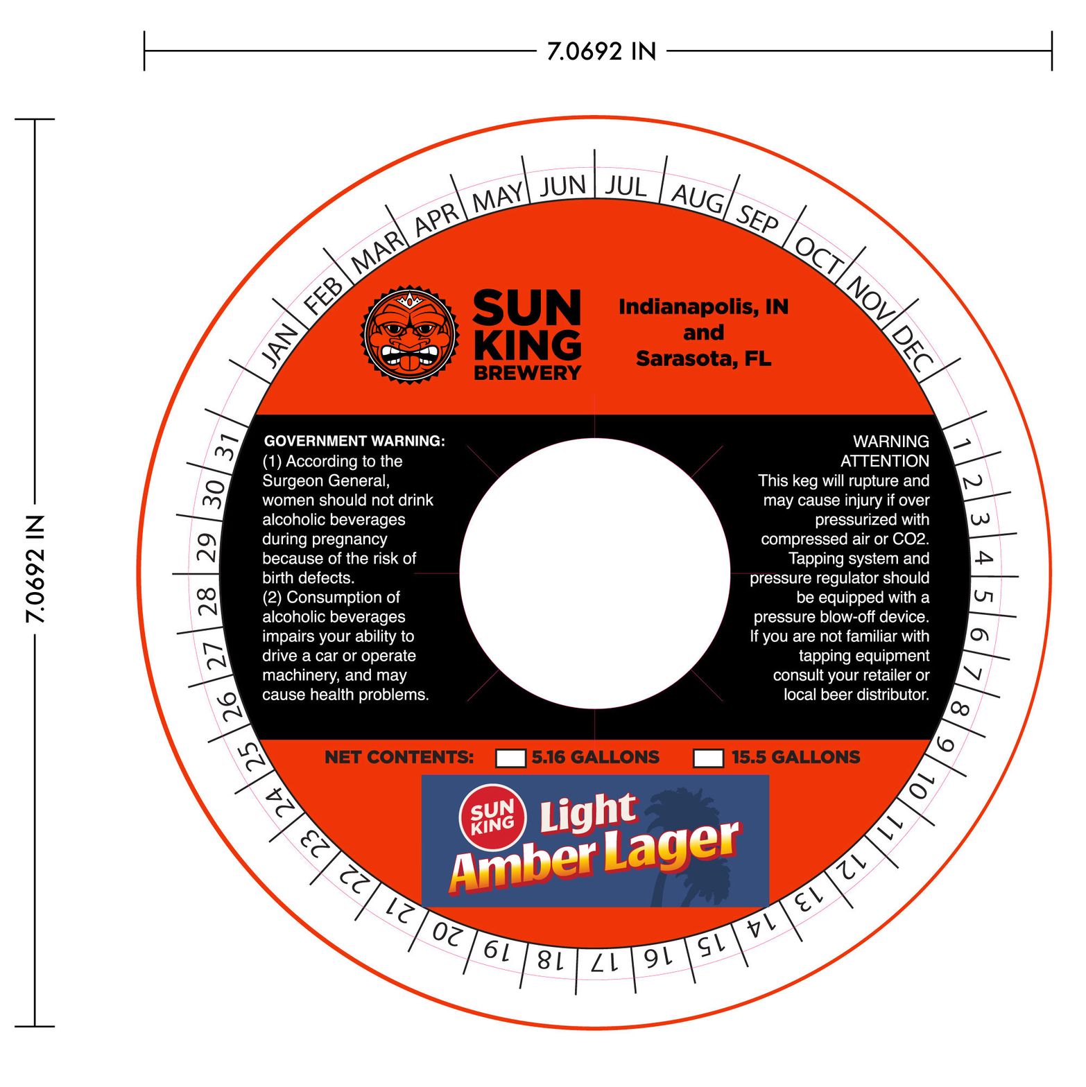 Light Amber Lager label