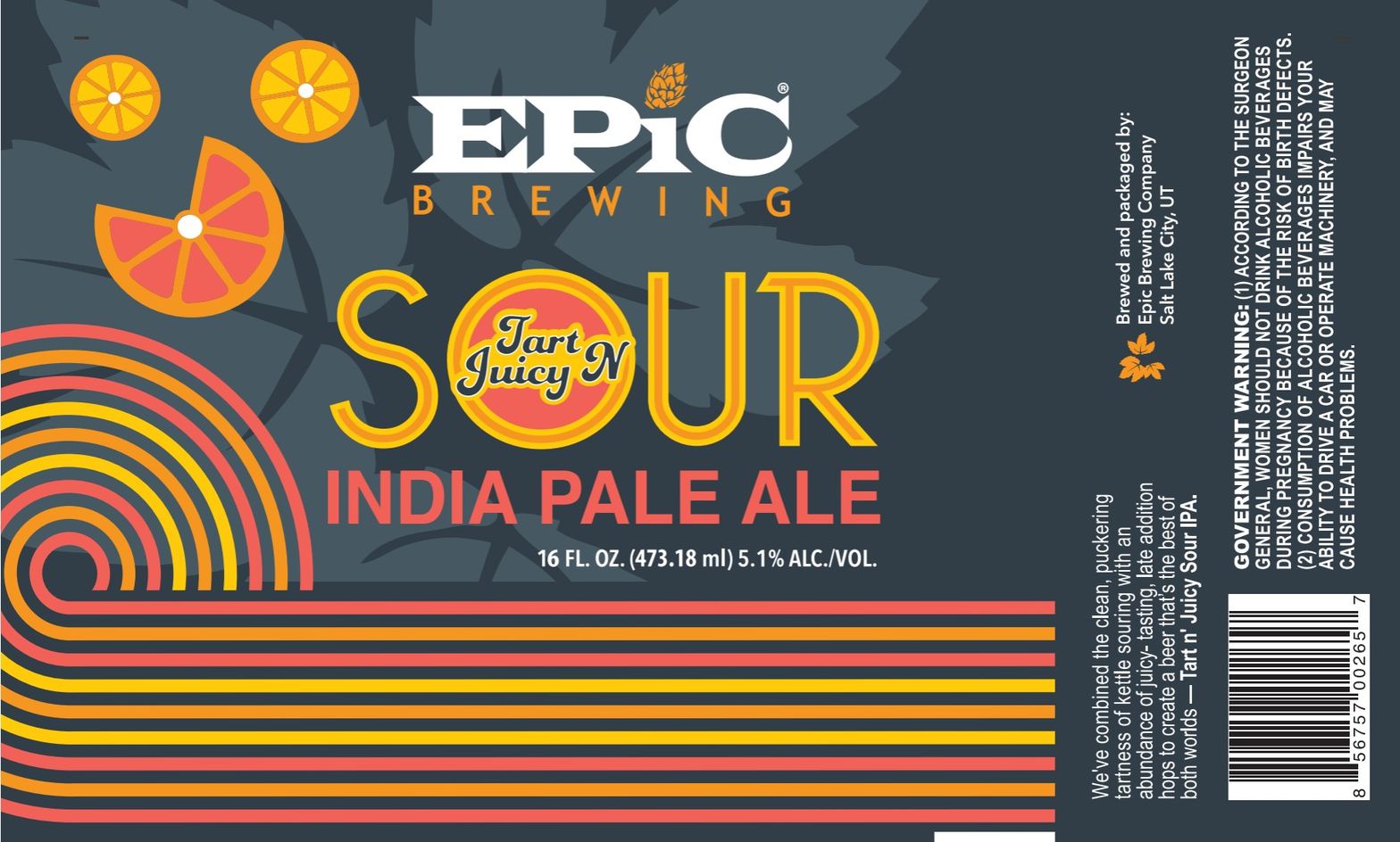 Tart N Juicy Sour IPA label