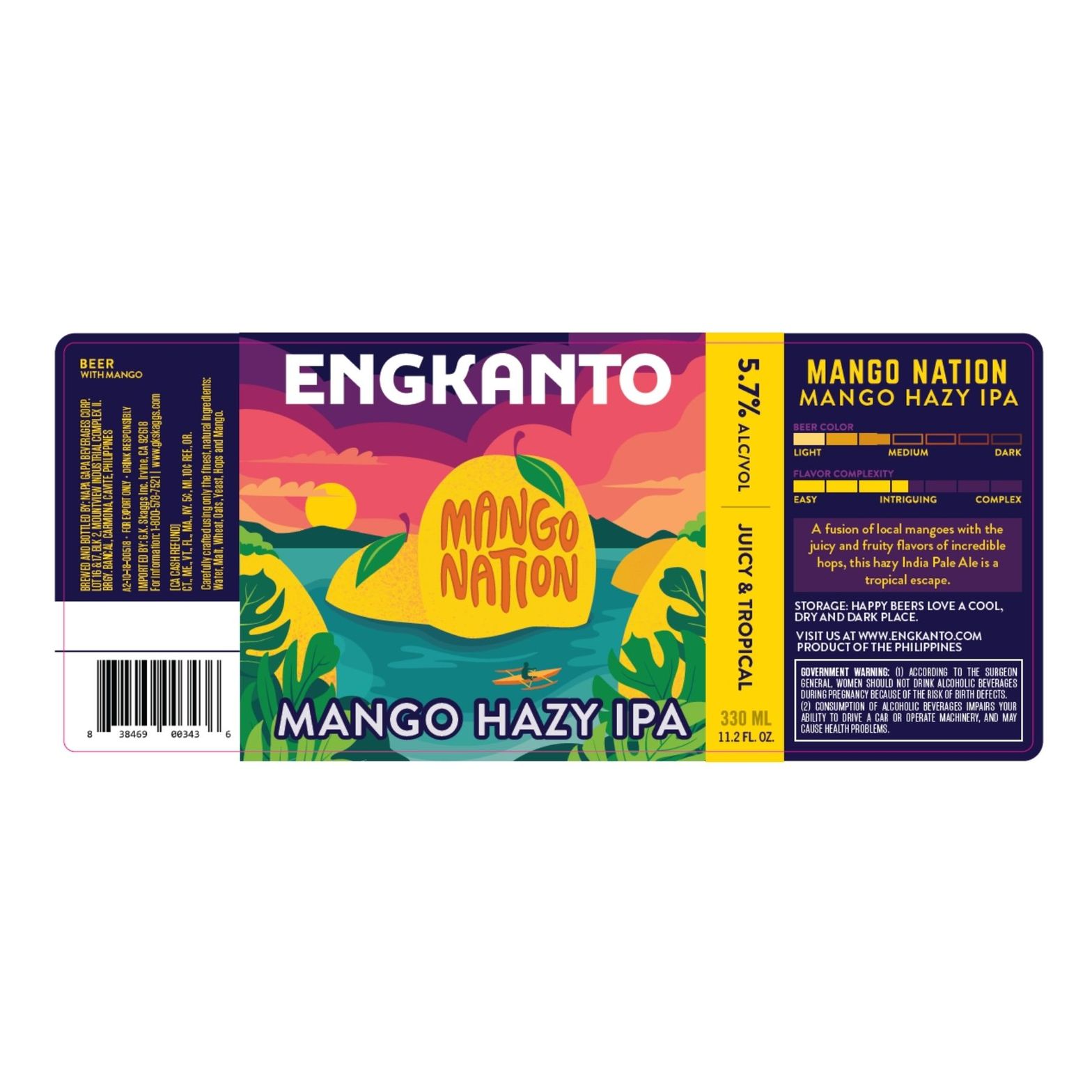 Mango Nation label