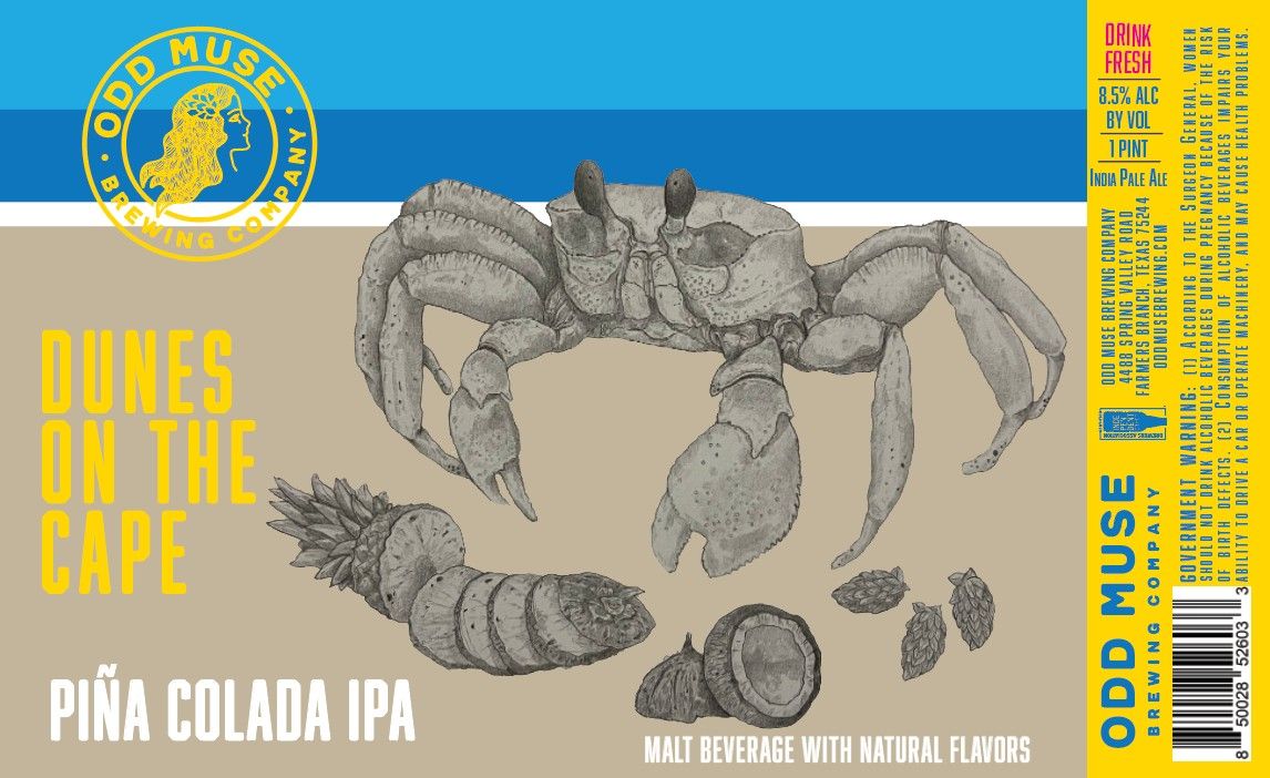 Piña Colada IPA label