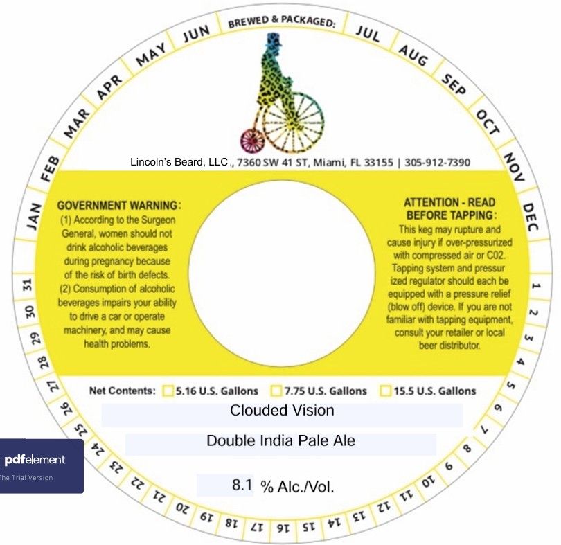 Clouded Vision label