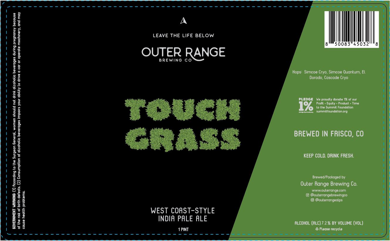 Touch Grass label